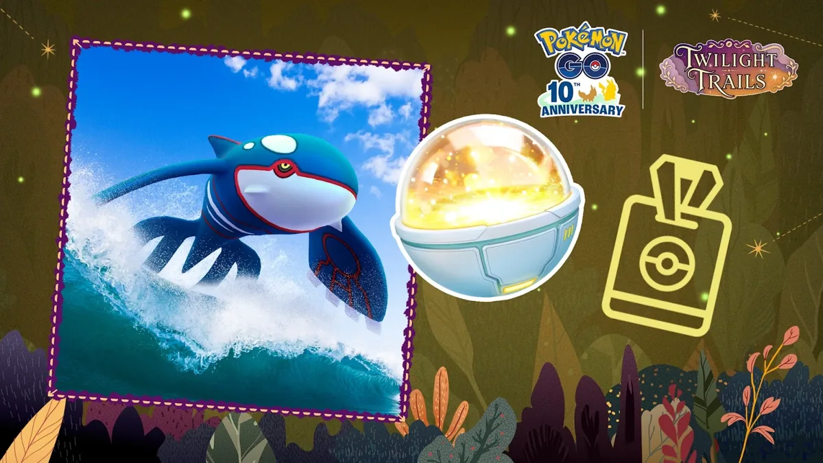 Official Kyogre GO Pass October artwork
