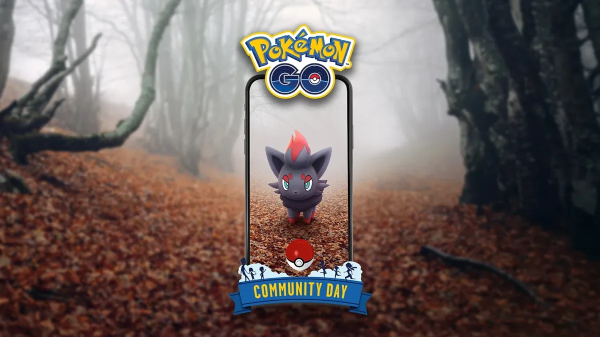 Official Zorua Community Day artwork