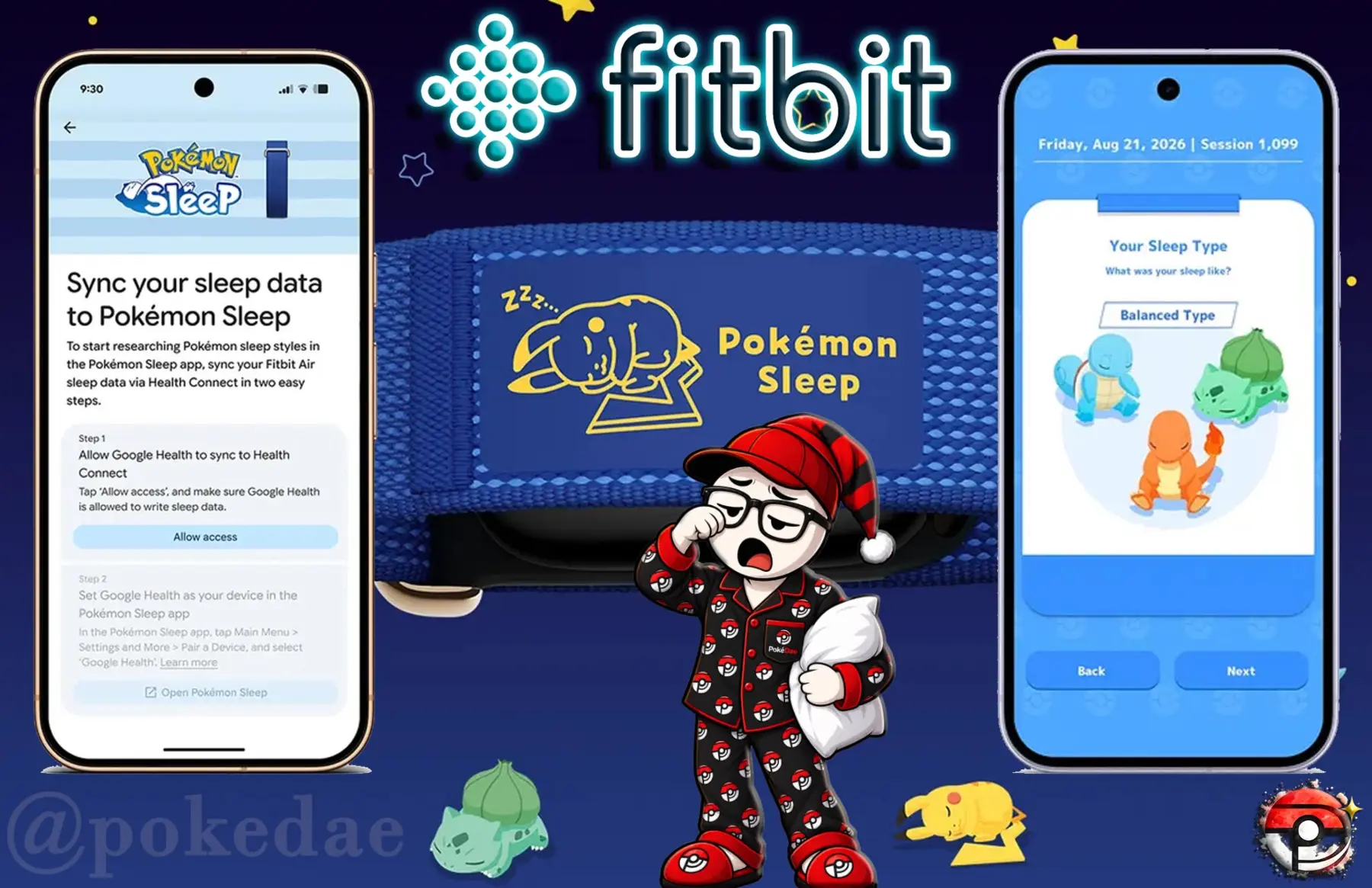 Fitbit Air Special Edition Pokémon Sleep