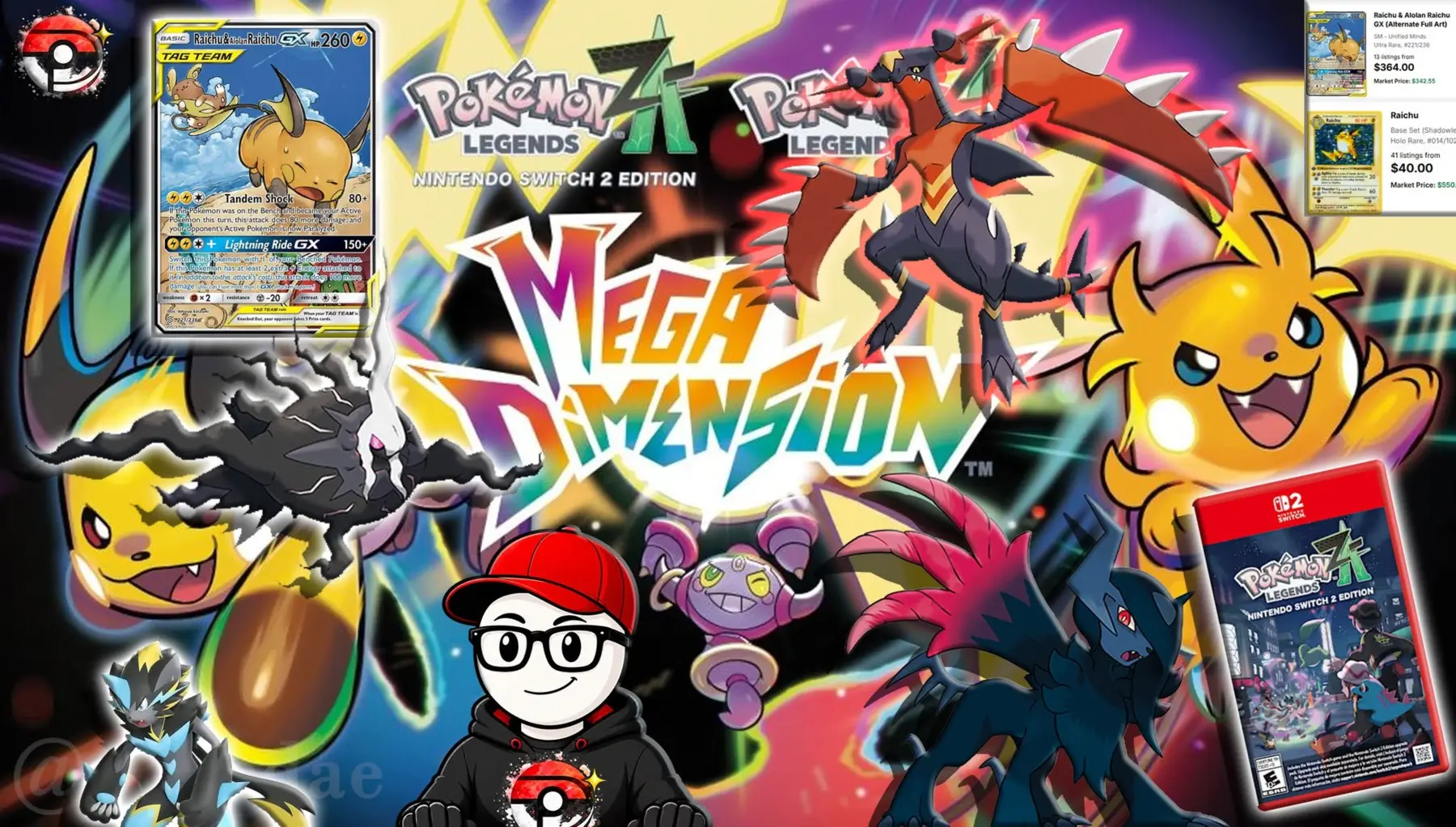 Mega x Mega Parade featuring Mega Raichu X and Y