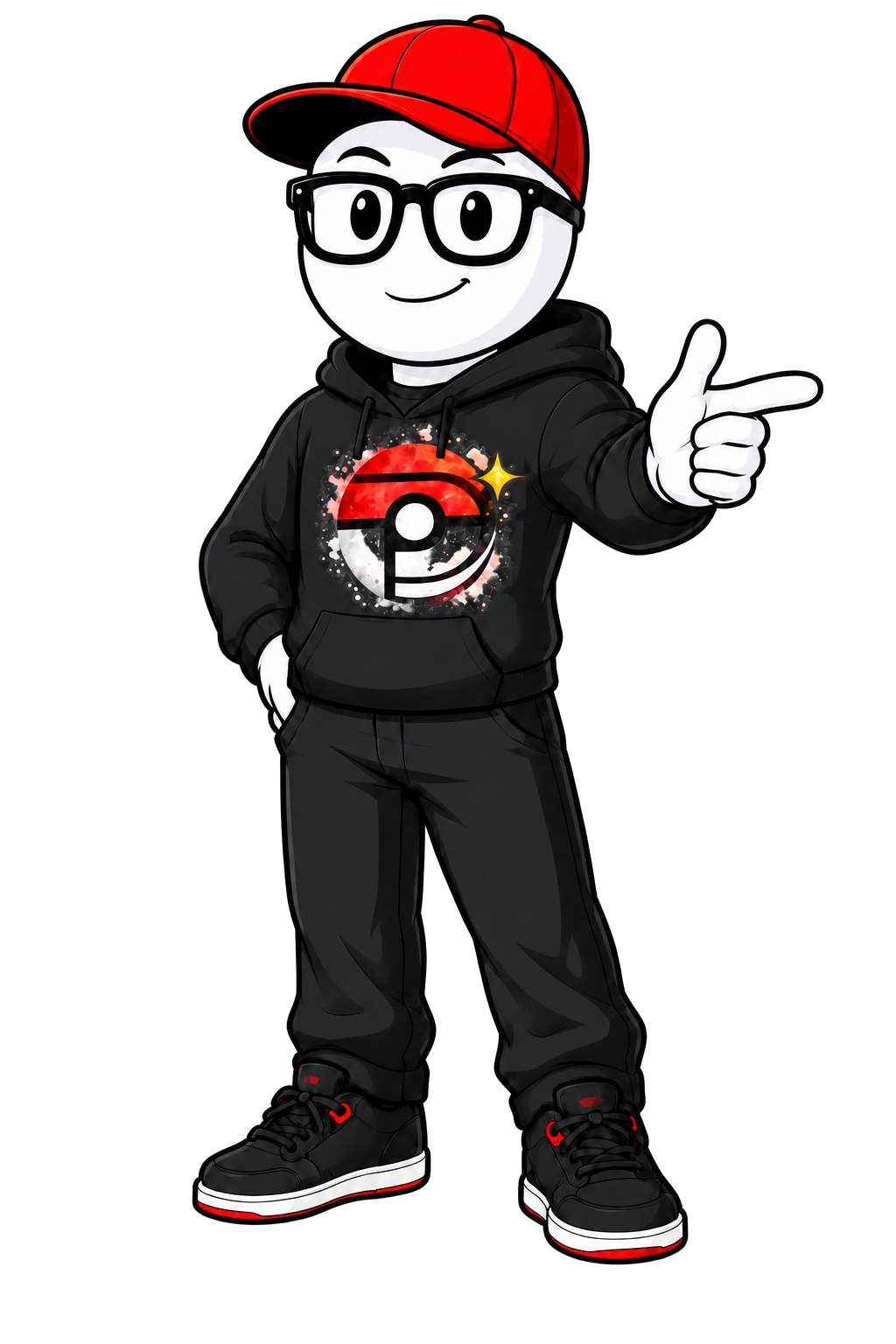 PokéDaé pointing toward the signup link