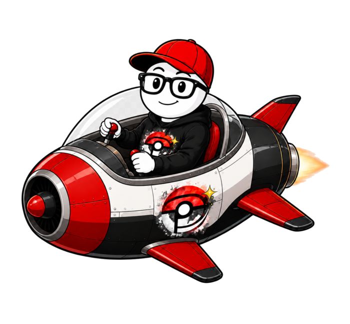 PokéDaé flying around the PDI planet