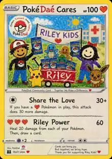 PokéDaé Cares Riley Kids community card